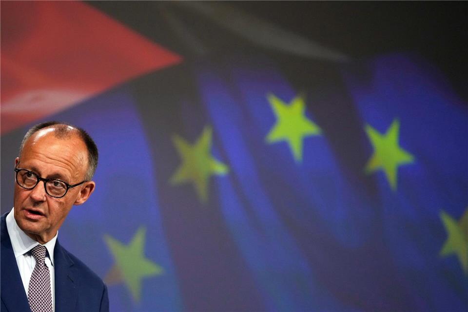 Merz war drei Tage nach Amtsantritt zu Besuch in Brüssel. Virginia Mayo/AP/dpa