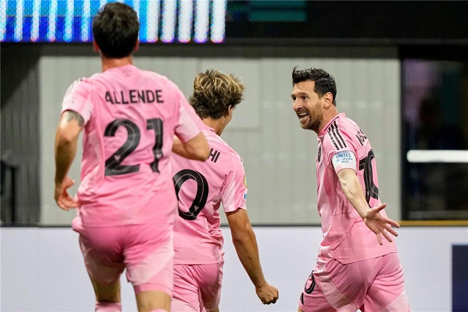 Messis Teamkollegen wussten, bei wem sie sich zu bedanken hattenBrynn Anderson/AP/dpa