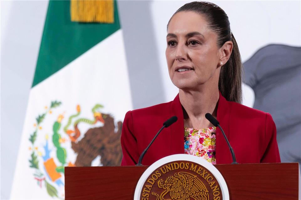 Mexikos Präsidentin Claudia Sheinbaum.Presidencia de México/dpa