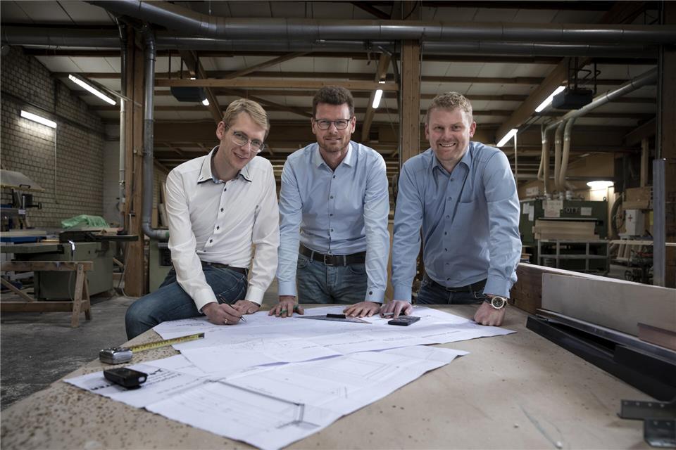 Michael Baumeister, Christian Brake und Hermann Baumeister sind die Geschäftsleitung der Josef Baumeister GmbH.