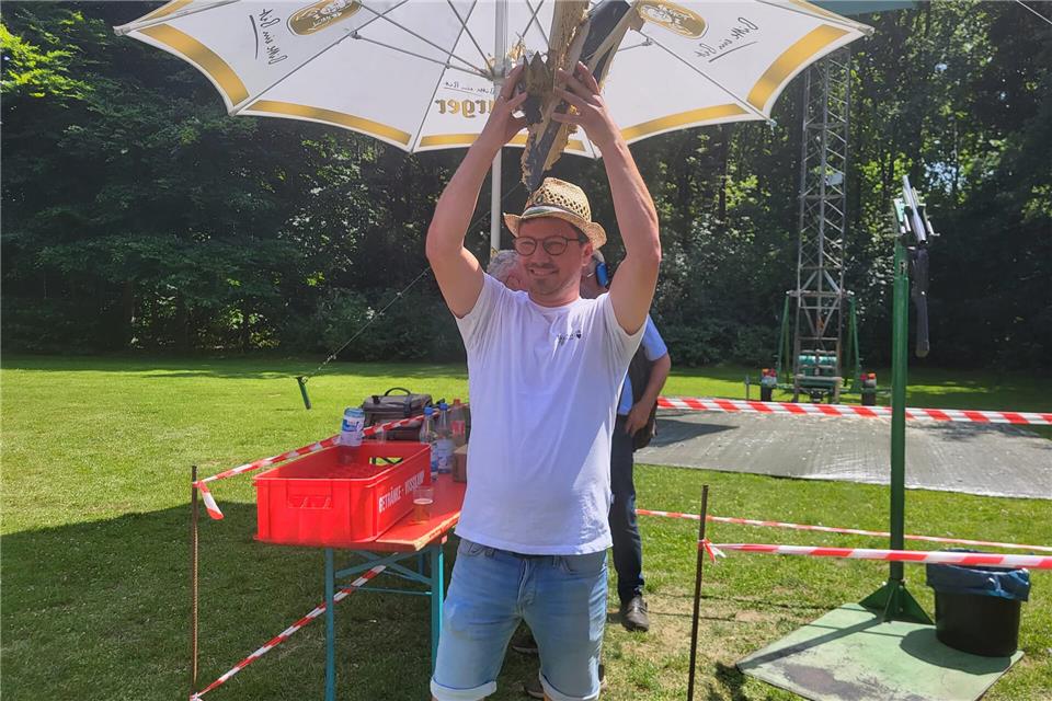 Michael Benning ist der König der Hovesather Schützen.