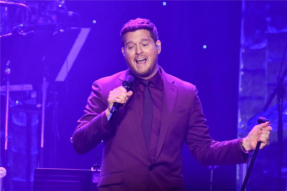 Michael Buble singt beim ersten kanadischen WM-Auftritt in Toronto.Richard Shotwell/Invision/dpa