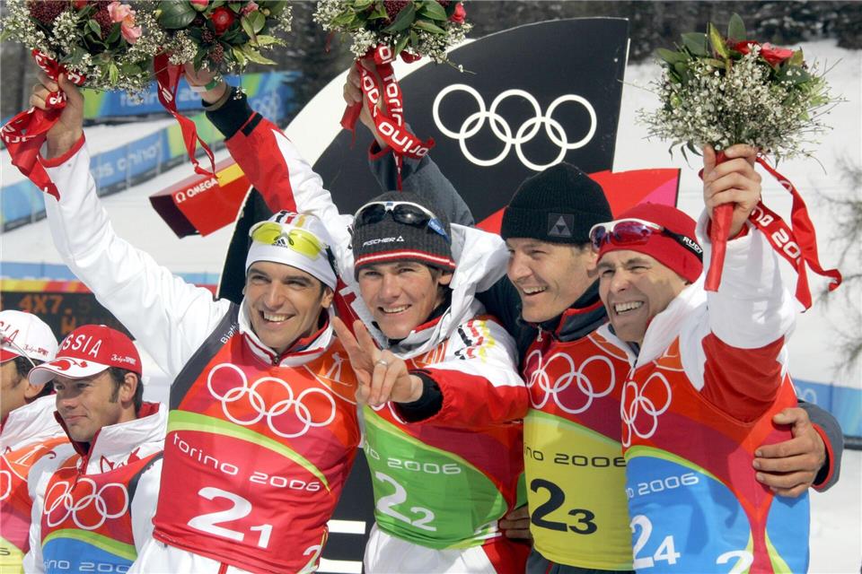 Michael Rösch (2. v.l) war schon mit 22 Jahren auf dem Höhepunkt seiner Karriere.picture alliance / Bernd Thissen/dpa