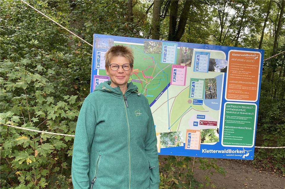 Michaela Kempkes betreibt gemeinsam mit ihrem Mann den Kletterwald am Pröbstingsee.