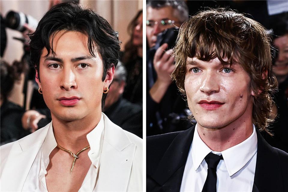 Millionen sind begeistert von der Serie um die Liebe zwischen den Eishockey-Spielern Shane (Hudson Williams (links)) und Ilya (Connor Storrie). (Archivbild)Sthanlee Mirador/Corine Solberg/Press Association/dpa