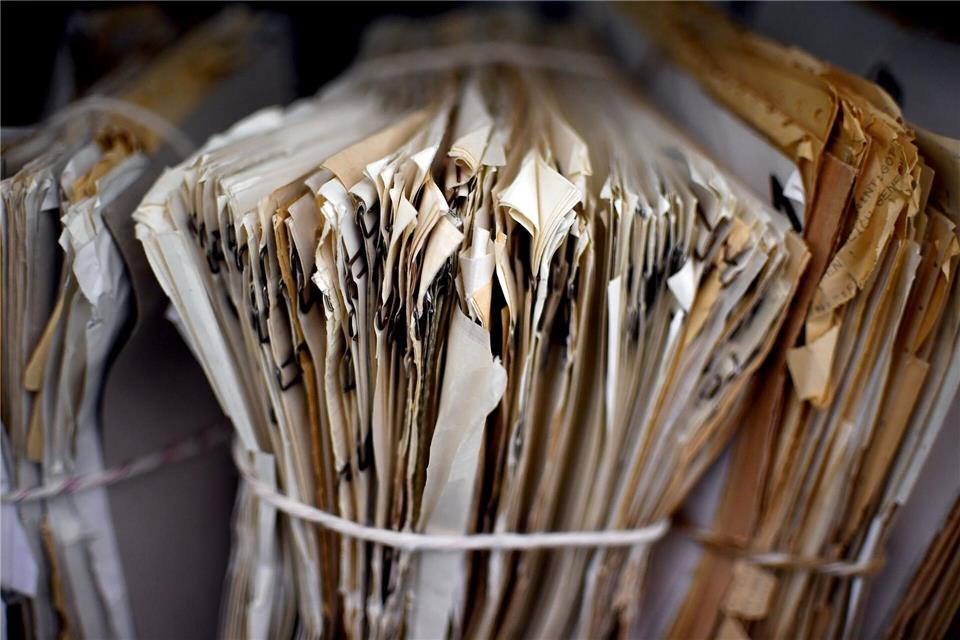 Millionen von Akten der ehemaligen DDR-Staatssicherheit wurden gesichert. (Archivbild)Britta Pedersen/dpa-Zentralbild/dpa