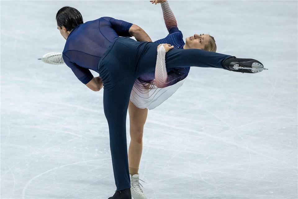 Minerva Hase und Nikita Volodin holten sich den dritten deutschen Meistertitel in Folge. (Archivbild)Peter Kneffel/dpa