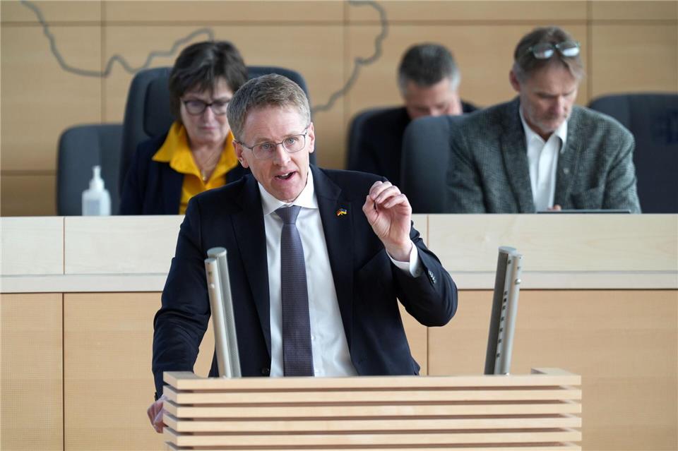 Ministerpräsident Daniel Günther (CDU) ist zufrieden mit den Ergebnissen der MPK. (Archivbild)Marcus Brandt/dpa