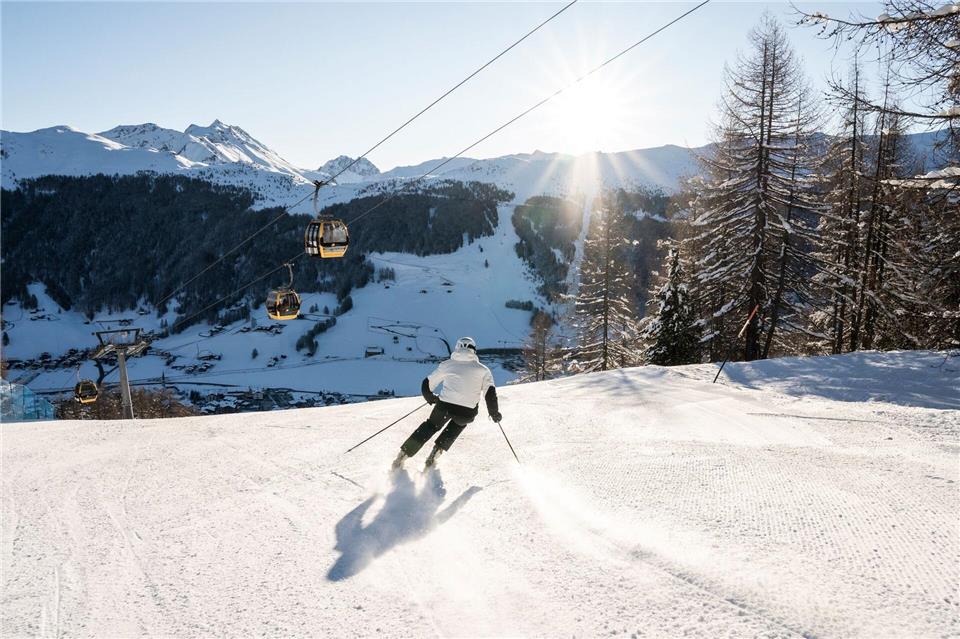 Mit 115 Pistenkilometern ist Livigno kein alpines Riesenskigebiet, bietet aber doch eine Menge Auswahl für Skifahrer.Giovanni Levi/Livigno NEXT/dpa-tmn