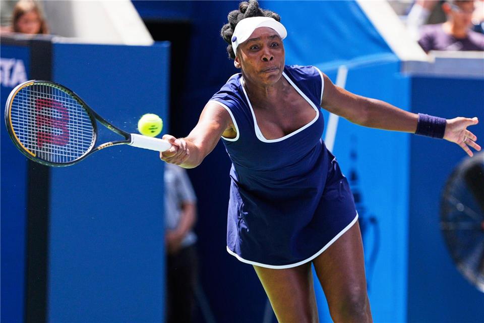 Mit 45 Jahren - Venus Williams gibt bei den US Open ihr Grand-Slam-ComebackYuki Iwamura/AP/dpa