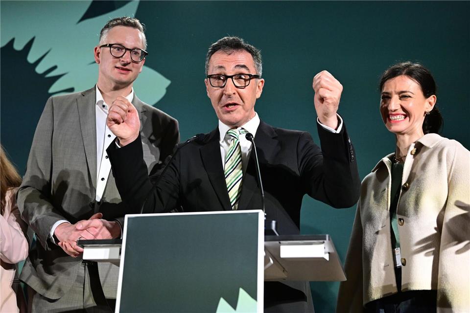 Mit Cem Özdemir wurden die Grünen bei der Landtagswahl in Baden-Württemberg stärkste Kraft.Bernd Weißbrod/dpa
