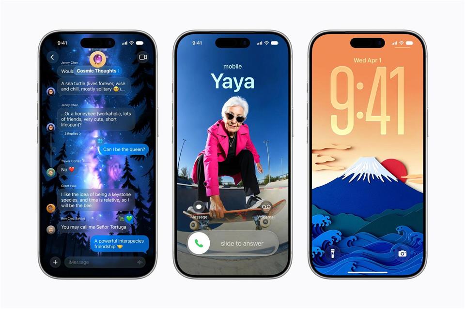 Mit Image Playground lassen sich mit KI-Hilfe Bilder erstellen - auch für Kontaktposter und Hintergrundbilder für den Sperrbildschirm.Apple Inc./dpa-tmn