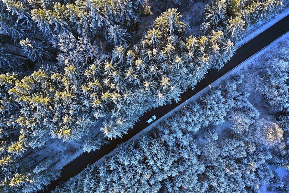 Mit Schnee und Frost startet der Freistaat ins neue Jahr. (Archivbild)Karl-Josef Hildenbrand/dpa