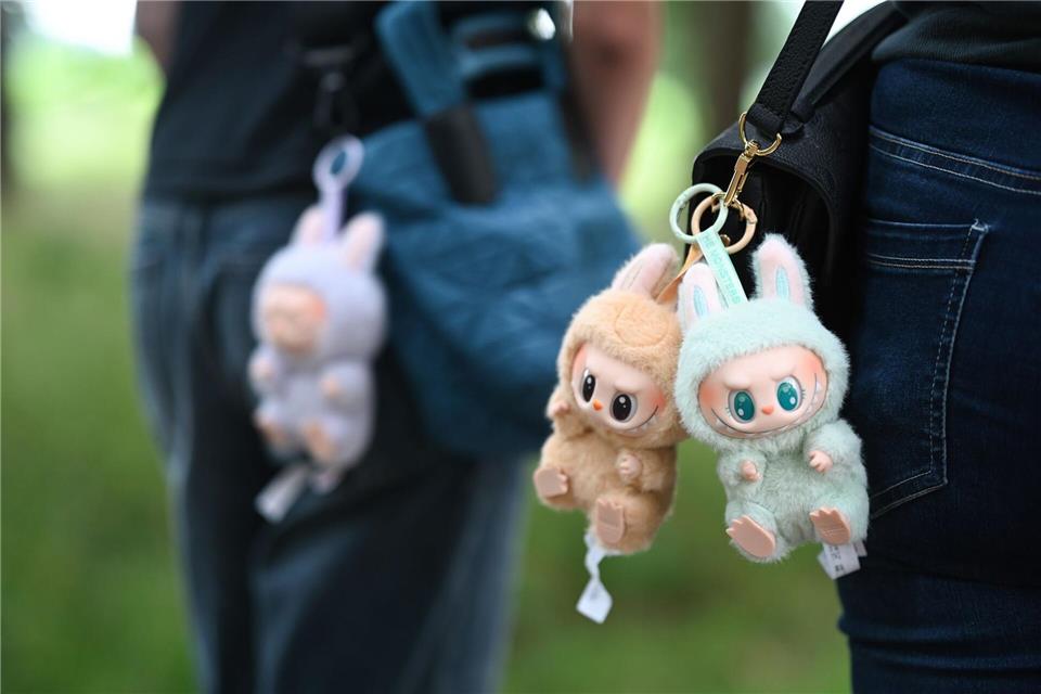 Mit dem Hype um die begehrten Labubu-Figuren, die weltweit an Taschen baumeln, wollen auch Betrüger Kasse machen.picture alliance/dpa