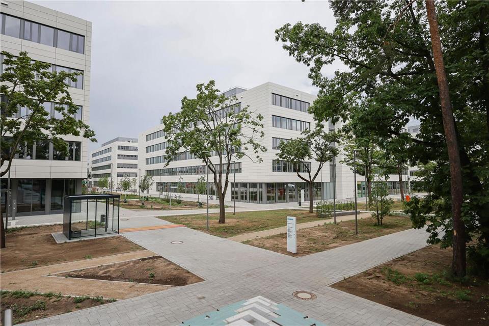 Mit dem Modul 8 ist der Siemens Campus Erlangen nach mehr als zehnjähriger Planungs- und Bauzeit fertiggestellt.Daniel Löb/dpa