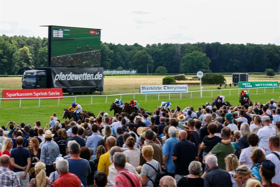 Mit dem Preis der deutschen Einheit endet die Saison in Hoppegarten. (Archivbild)Gerald Matzka/dpa-Zentralbild/dpa