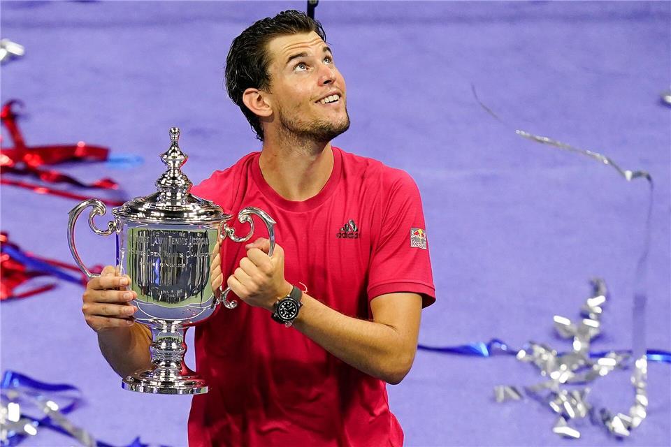 Mit dem Sieg bei den US Open 2020 trug sich Dominic Thiem in die Grand-Slam-Historie ein.Seth Wenig/AP/dpa