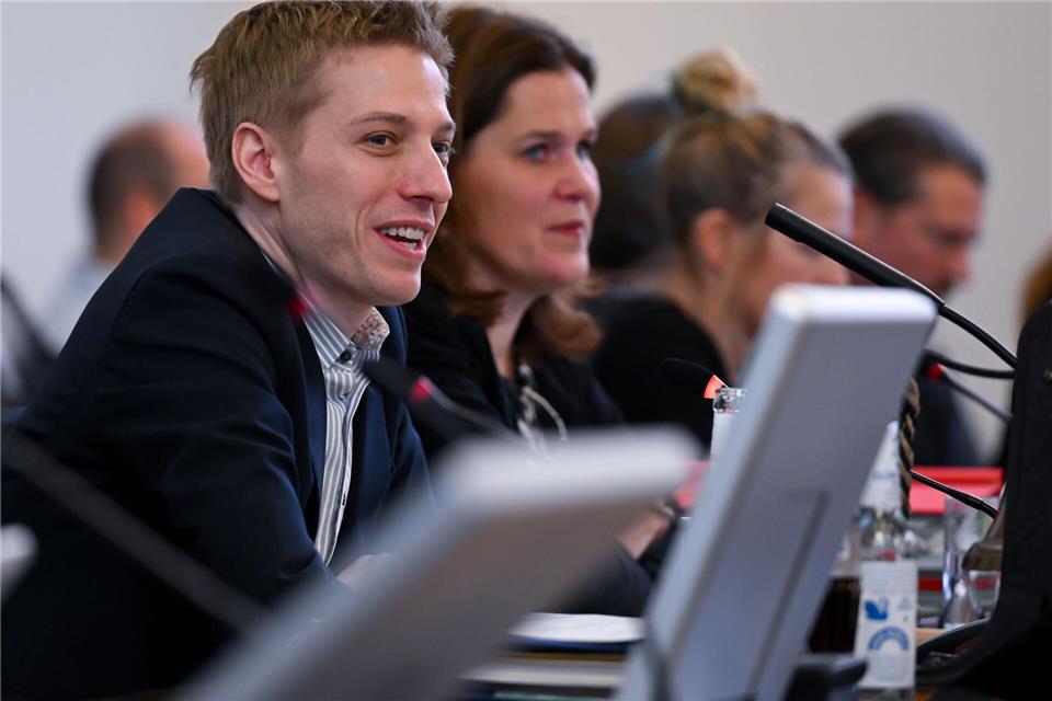 Mit dem neu gewählten OB Dominik Krause verhandelt sie über eine Fortsetzung der Koalition. Sven Hoppe/dpa