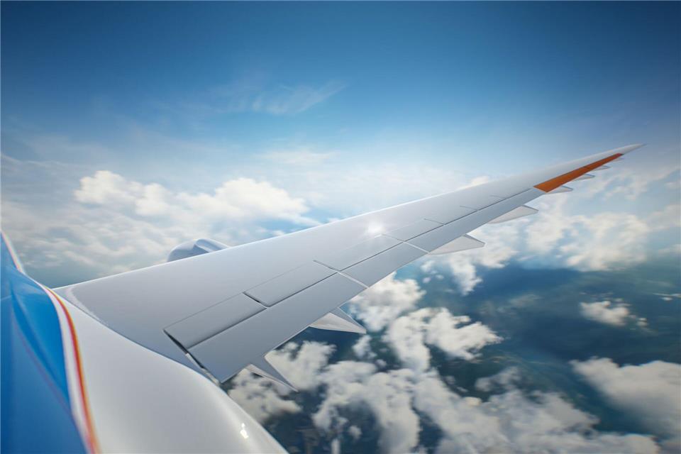 Mit den hochgestreckten Flügel wird weniger Treibstoff verbraucht. -/Deutsches Zentrum für Luft- und Raumfahrt/dpa