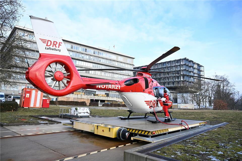 Mit der Übernahme der Station 31 am Charité Campus Benjamin betreibt die DRF Luftrettung alle drei Luftrettungsstationen in Berlin.Elisa Schu/dpa
