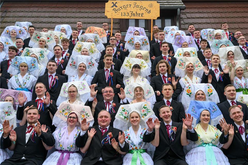 Mit der wendischen Fastnacht soll symbolisch der Winter ausgetrieben werden.Patrick Pleul/dpa