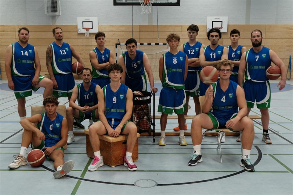 Mit diesem Kader gehen die Basketballer vom RSV Borken in die Oberliga-Saison 2026/2027.