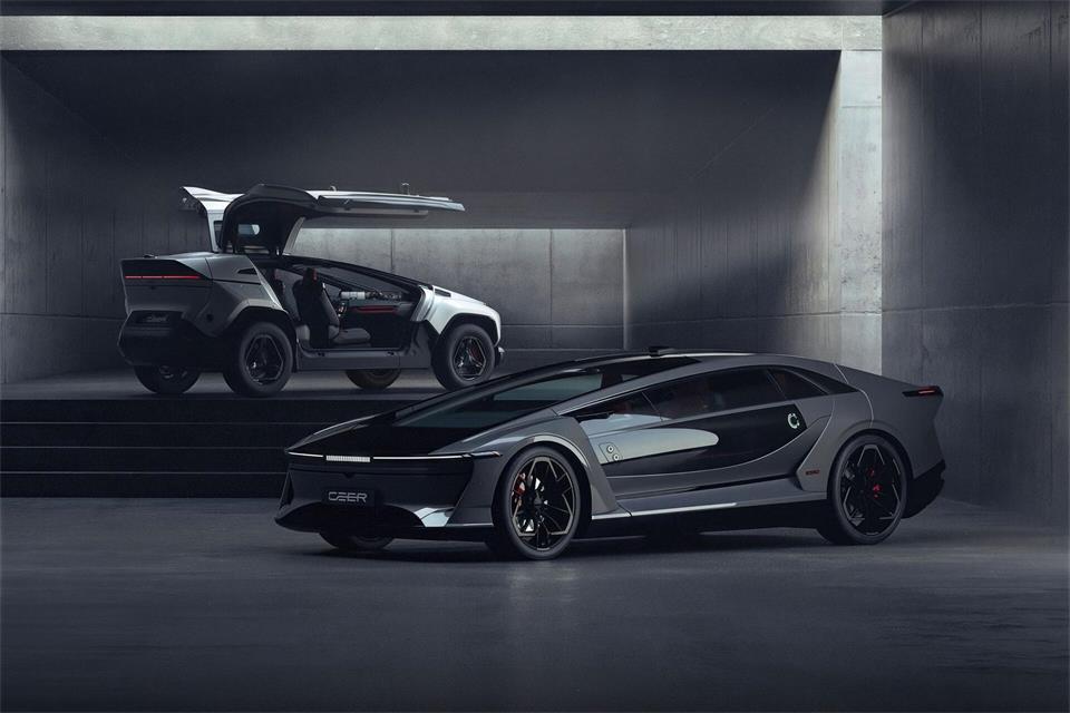 Mit einem Coupé und einem SUV namens Exobot stellt Ceer seine ersten Flagschiffmodelle vor.Ceer Motors/dpa-tmn