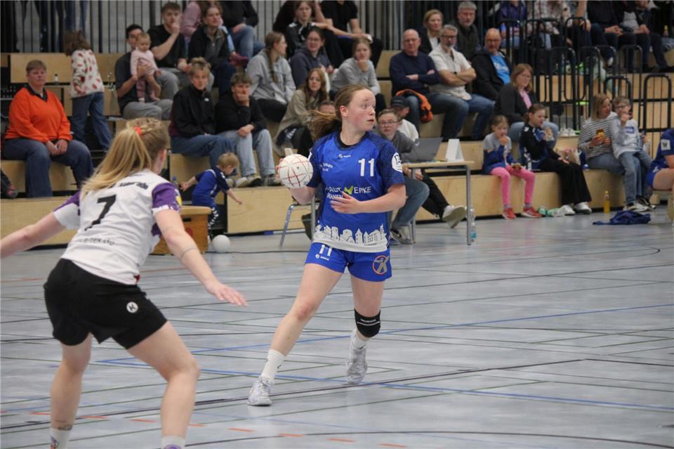 Mit einem Offensivfeuerwerk aus der Pause: Anneli Finke und der TV Borken.