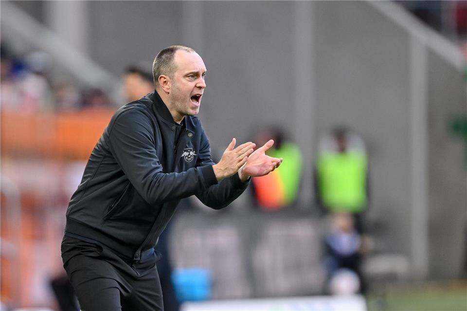 Mit einem Sieg gegen Stuttgart könnte Trainer Ole Werner bei RB Leipzig den RB-Startrekord schaffen. (Archivbild)Harry Langer/dpa