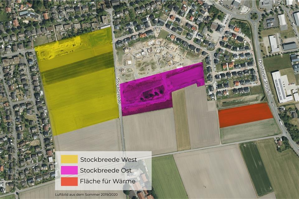 Mit einer Studie soll geklärt werden, ob sich ein kaltes Nahwärmenetz an der Stockbreede realisieren lässt.