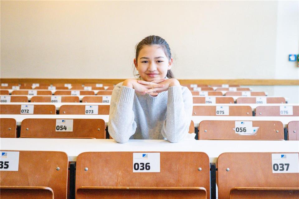 Mit gerade mal elf Jahren hatte Lina Heider im Sommer ihr Abi-Zeugnis in der Tasche. Benjamin Westhoff/dpa