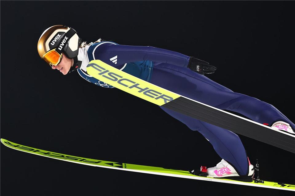 Mit ihrer Leistung beim Training war Katharina Schmid alles anderes als zufrieden.Daniel Karmann/dpa