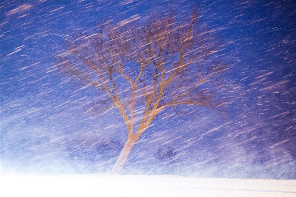 Mit langen Belichtungszeiten werden bei Wind und Sturm Bewegungen sichtbar.Julian Stratenschulte/dpa/dpa-tmn