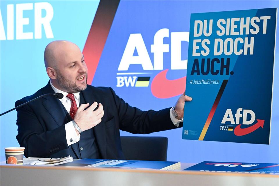 Mit uneindeutigen Slogans will die AfD die Gefühle der Bürger ansprechen.Bernd Weißbrod/dpa