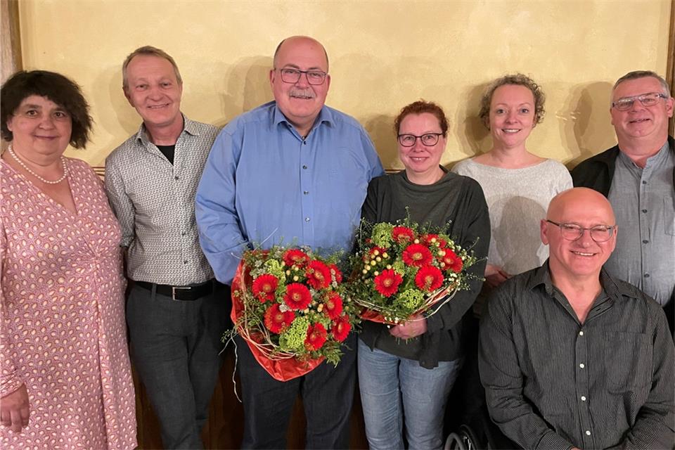 Mitglieder des neuen SPD-Vorstands (von links): Stefanie Wurzbacher, Thomas Fortmann, Andreas Erzkamp, Sonja Köhler, Nadine Heselhaus, Wolfgang Kadenbach und Wolfgang Kilian.