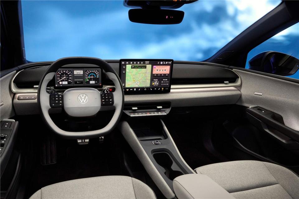 Mittlerweile fast eine klassisch-moderne Ansicht: Große Bildschirme im ID. Polo - doch auch normale Knöpfe und Regler gibt es wieder. Volkswagen AG/dpa-tmn