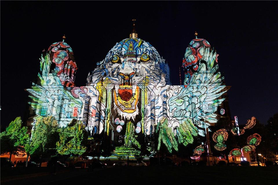 Mittwoch startet das Festival of Lights Berlin. Carsten Koall/dpa