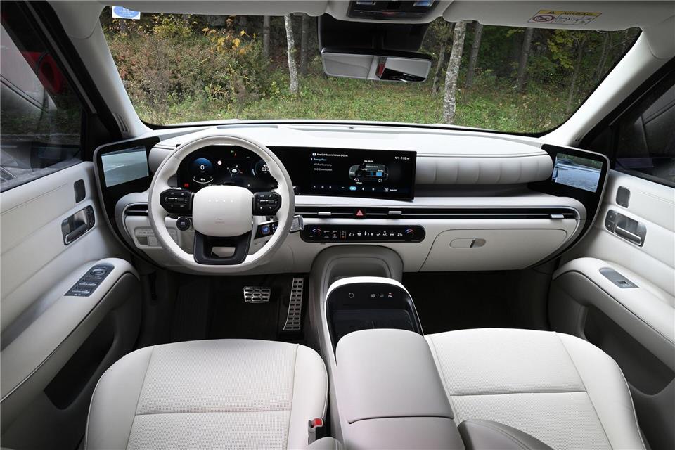 Modern und komfortabel - so präsentiert sich der Nexo unserem Tester im Innenraum.Hyundai/dpa-tmn