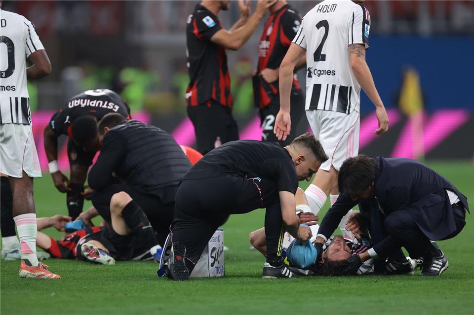 Modric verletzte sich bei einem Zusammenprall im Spiel gegen Juventus Turin.Jonathan Moscrop/CSM via ZUMA Press Wire/dpa