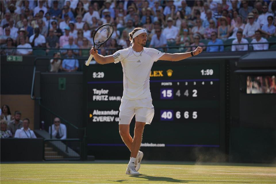 Möchte auch am Freitag jubeln: Alexander Zverev.Kin Cheung/AP/dpa