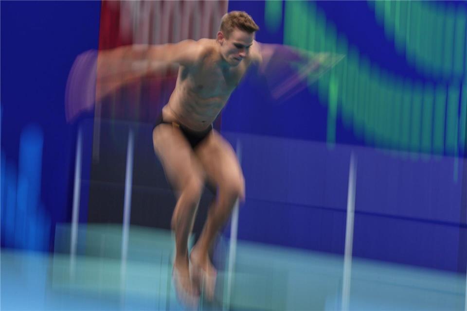 Moritz Wesemann gewann bei der EM vom 3-Meter-Brett. (Archivbild)Ng Han Guan/AP/dpa