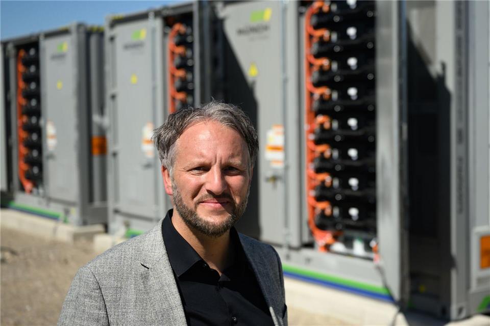 Münch Energie hat den Batteriespeicher bei Leuna innerhalb von rund sechs Monaten gebaut.Hendrik Schmidt/dpa