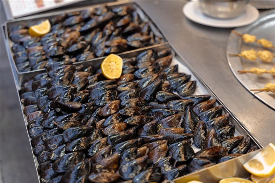 Muscheln sind in der Türkei oft mit Reis gefüllt.Ahmed Deeb/dpa