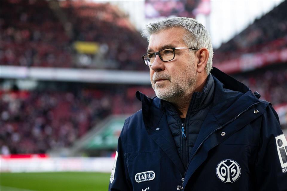 Muss als Trainer vom 1. FSV Mainz 05 seine erste Niederlage hinnehmen: Urs Fischer. Marius Becker/dpa