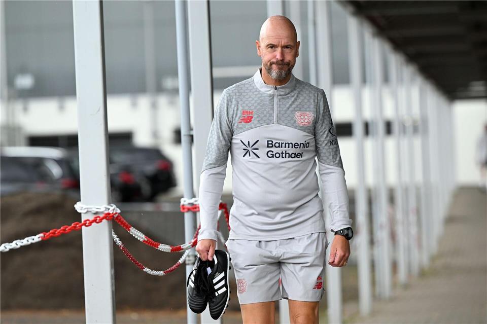Muss seine Sachen in Leverkusen packen: Erik ten Hag. (Archivbild) Federico Gambarini/dpa