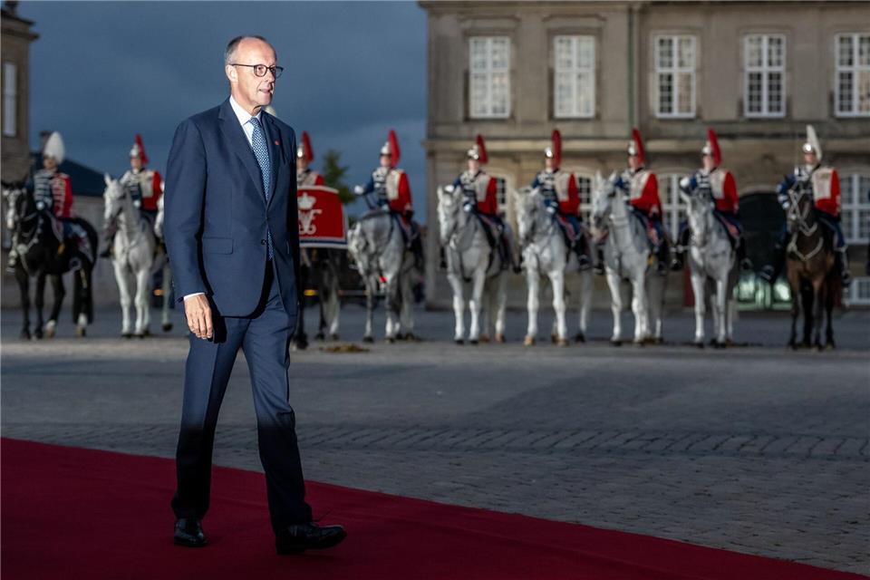 Muss sich in Kopenhagen deutliche Kritik aus Belgien anhören: Bundeskanzler Friedrich Merz.Michael Kappeler/dpa