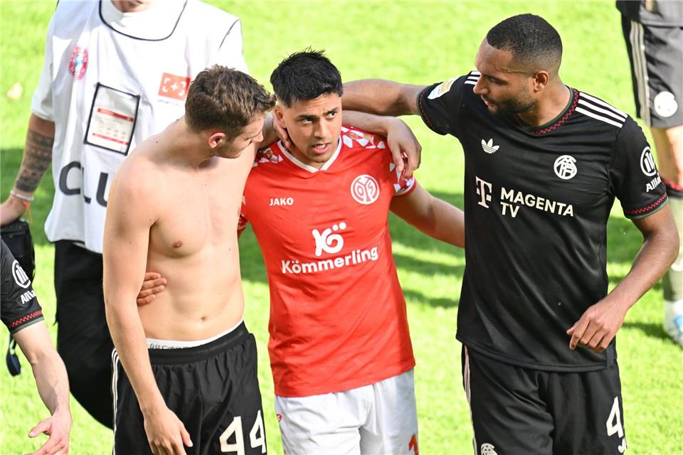 Musste nach dem Abpfiff getröstet werden: Nadiem Amiri.Torsten Silz/dpa