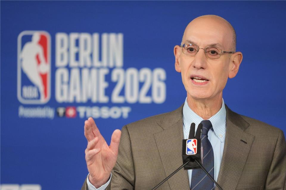 NBA-Boss Adam Silver drängt mit seiner Liga nach Europa. (Archivbild)Soeren Stache/dpa