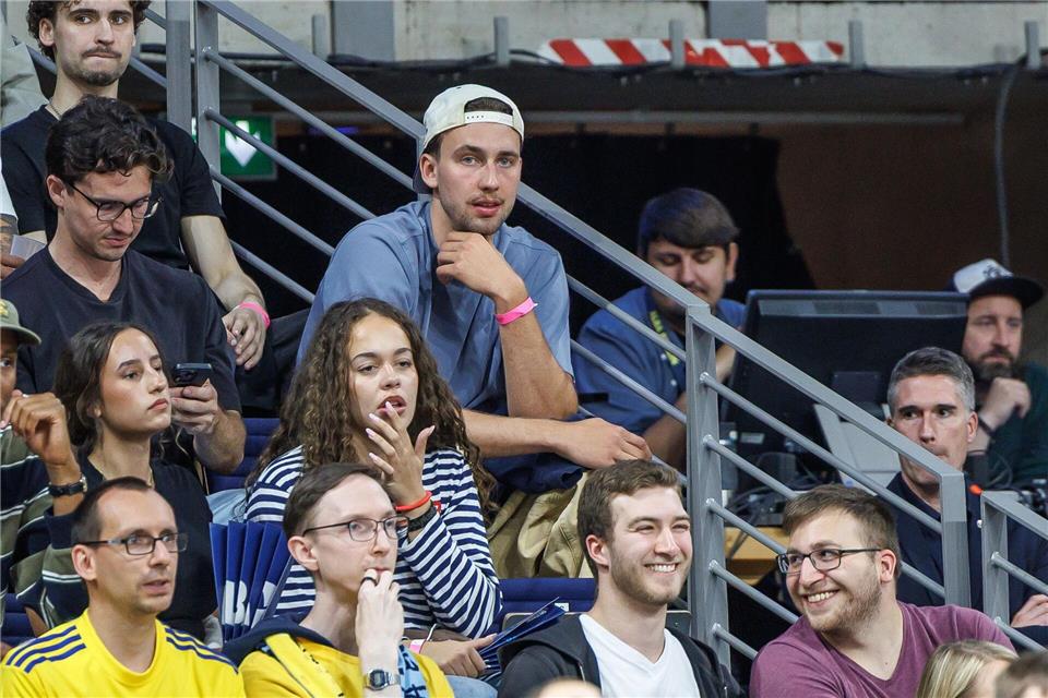 NBA-Star Franz Wagner fieberte mit seinem alten Verein Alba mitAndreas Gora/dpa
