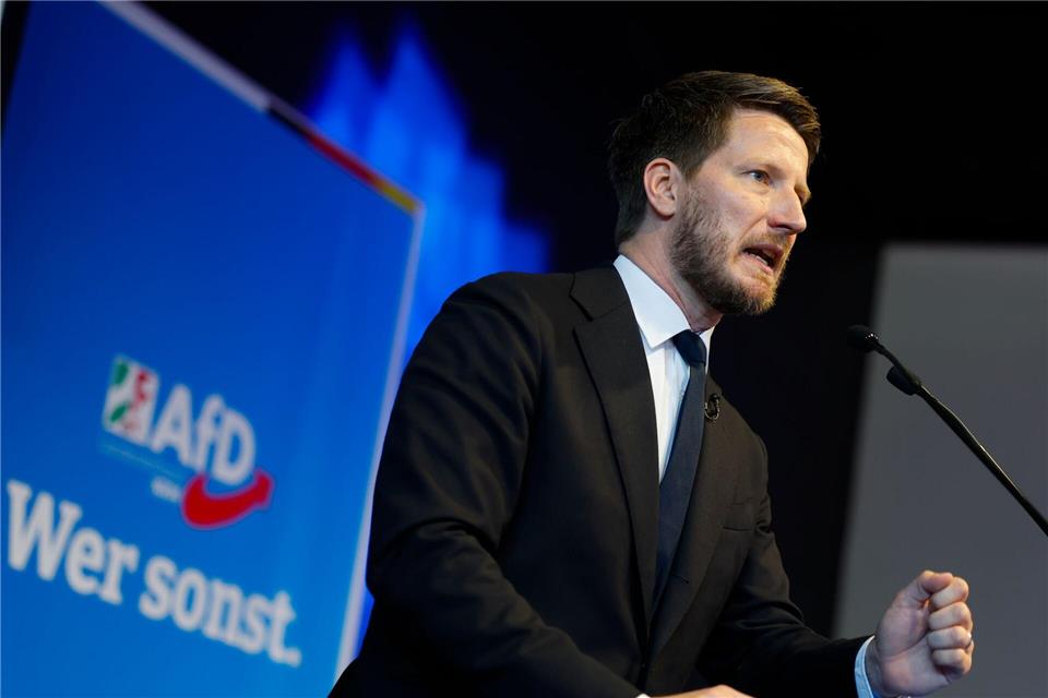 NRW-AfD-Chef Martin Vincentz schlägt versöhnliche Töne gegenüber der Bundesparteispitze an. (Archivbild)Thomas Banneyer/dpa